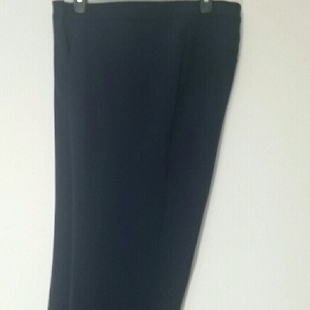 Pants Navy blue polyester straight leg